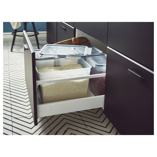 IKEA 365+ Контейнер для продуктов с крышкой - прямоугольн формы/пластик 10.6 л - фото 3