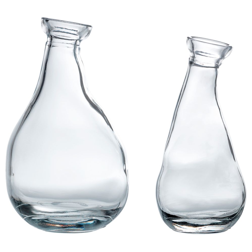 Набор ваз, 2 штуки ВОРВИНД, прозрачное стекло - фото 1
