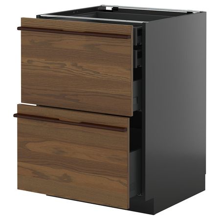 METOD / KNIVSHULT Напольн шк 2фасада/2низ/1срд/1вс ящ