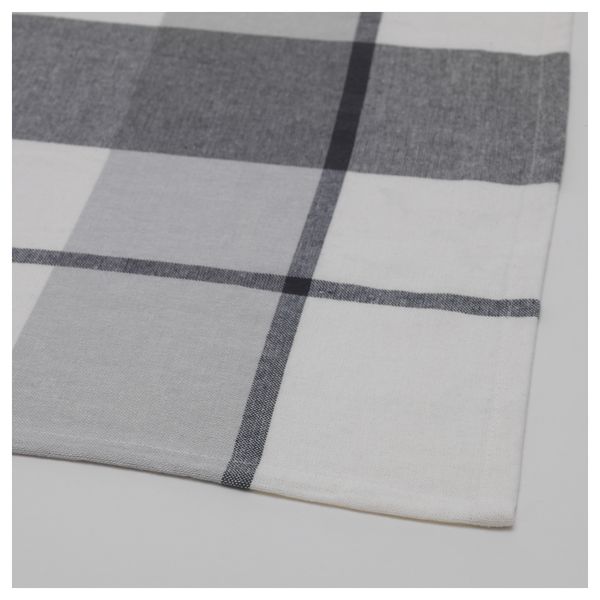 Скатерть РУТИГ, клетчатый орнамент серый (145x240 см) - схема-чертеж с размерами