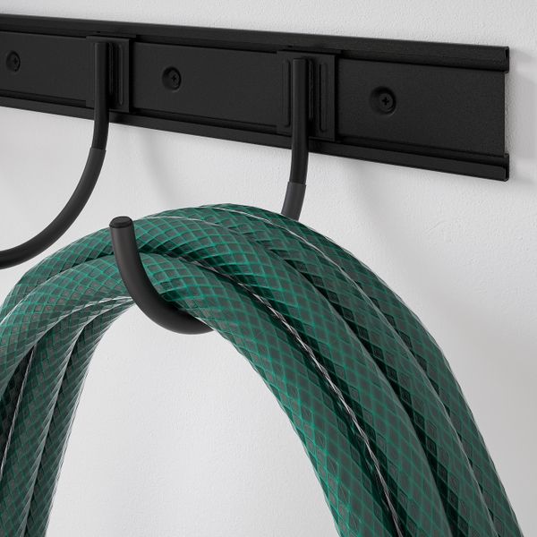 Крючок, для/помещения/улицы, черный, 17 см IKEA БРАНДУР 704.026.35 - схема-чертеж с размерами