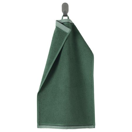 Полотенце, зеленый 30x50 см IKEA ВИКФЬЕРД 104.052.60