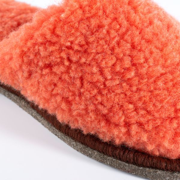 Тапочки, оранжевый-красный S/M IKEA FEGEN ФЕГЕН 705.183.96 - фото 3