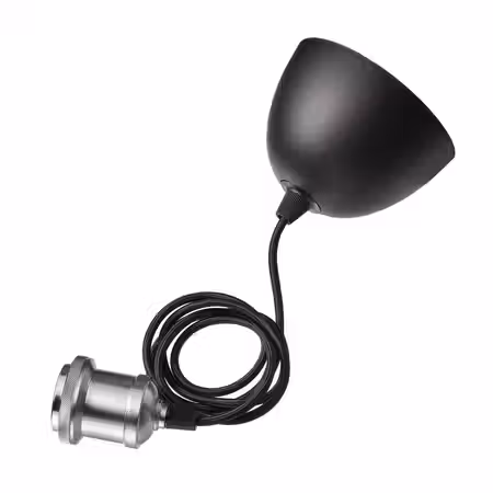 JÄLLBY Шнур-подвес - текстиль никелированный 1.4 м