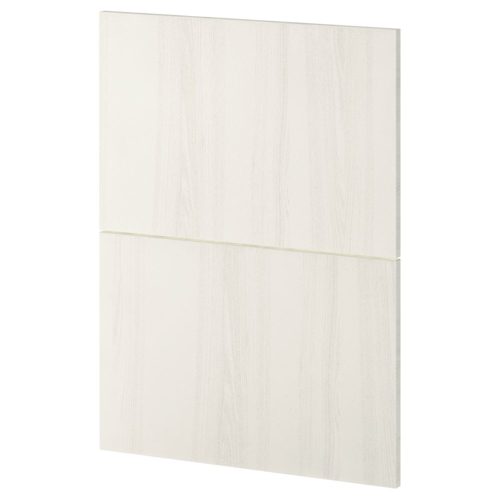 2 фронтальных панели для посудомоечной машины МЕТОД, Росдаль белый (60 см) - схема-чертеж с размерами