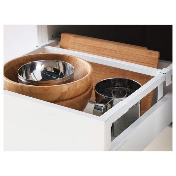 Высокий шкаф с ящиками МЕТОД / МАКСИМЕРА, белый, Лаксарби черно-коричневый - схема-чертеж с размерами