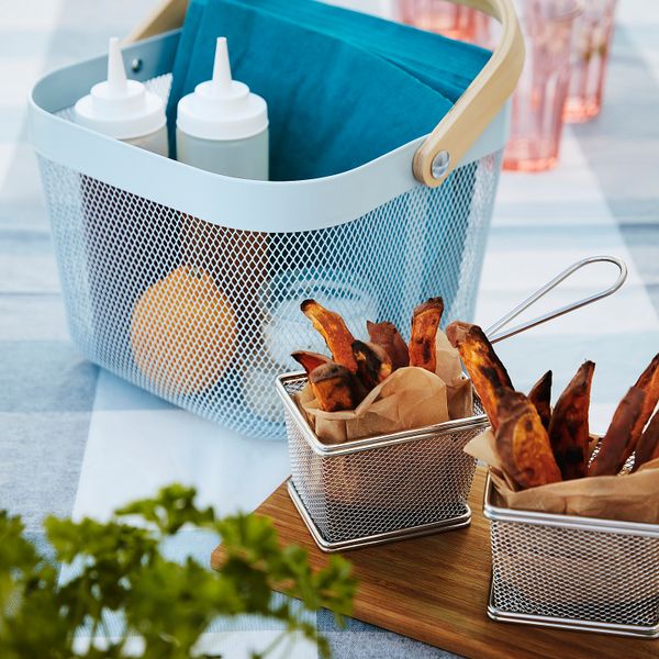 Корзина, 25x26x18 см, бледно-голубой IKEA RISATORP РИСАТОРП 505.200.84 - схема-чертеж с размерами