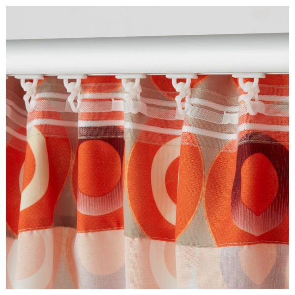 Гардины, 1 пара ВИТПИТТА, бежевый, оранжевый (145x270 см) - фото 2