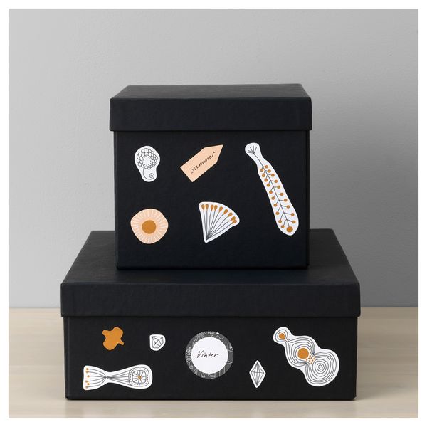 Папка с наклейками ЛАНКМОЙ, белый черный, розовый - схема-чертеж с размерами