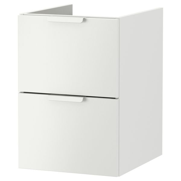 Шкаф для раковины с 2 ящиками, 40x47x58 см, белый IKEA GODMORGON ГОДМОРГОН 003.246.60 - фото 2