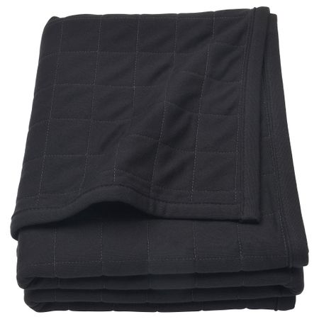 Плед СПЭНСТ, черный, серый (120x180 см)