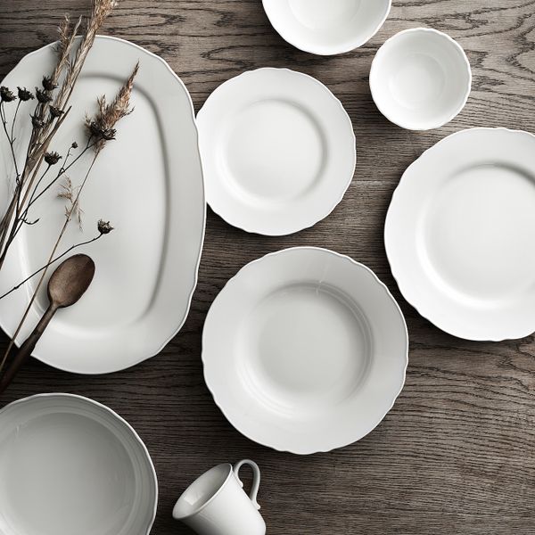 Тарелка, белый 28 см IKEA UPPLAGA УППЛАГА 704.246.99 - фото 6