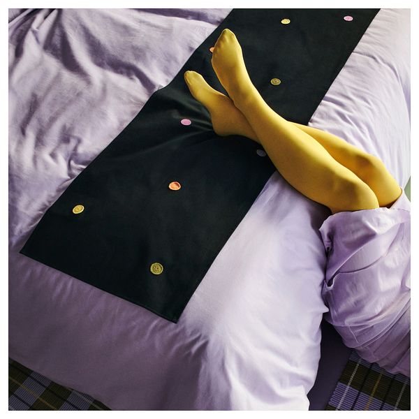 Дорожка на кровать, точечный черный, 45x180 см IKEA MÄVINN 905.749.61 - фото 2