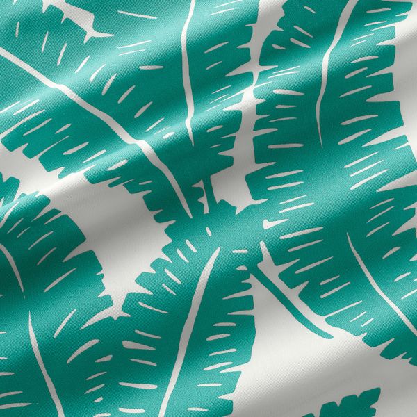 Ткань, белый, бирюзовый 150 см IKEA UGGLEMOTT УГГЛЕМОТТ 904.648.30 - фото 2