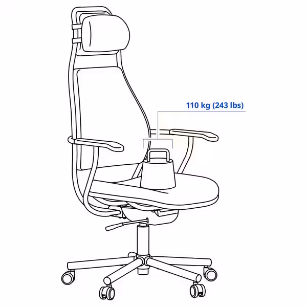 LÖPARBANA ЛЁПАРБАНА Стул для геймеров - Vissle зеленый - фото 4