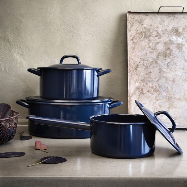 Ковш с крышкой, эмалированная сталь 2 л IKEA VARDAGEN ВАРДАГЕН 203.911.25 - фото 6