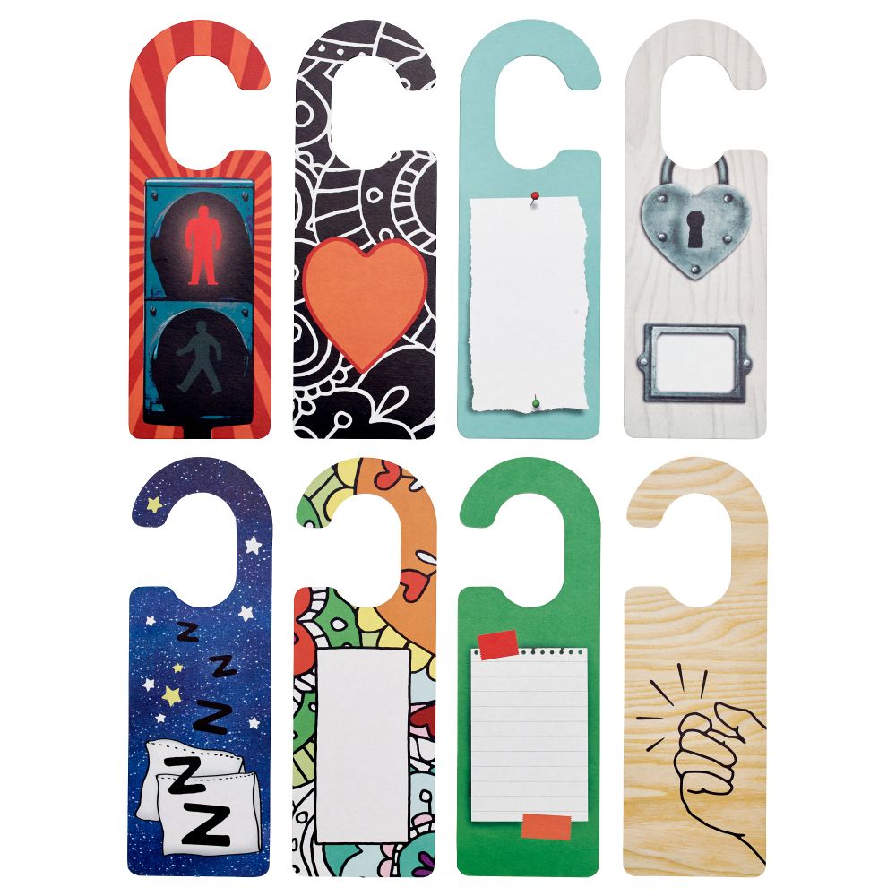 Дверная табличка СТОППАР, различные модели - схема-чертеж с размерами