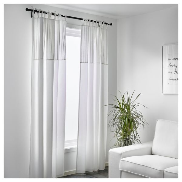 Гардины, 1 пара ПЭРЛБЛАД, белый (145x300 см) - фото 2