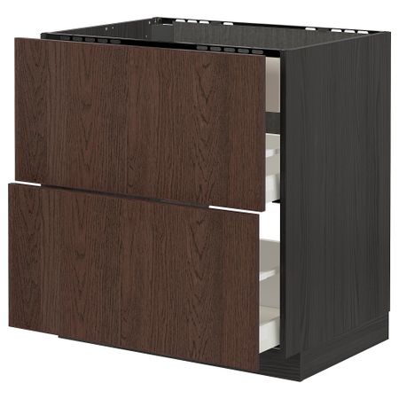 Шкаф для Варочная панели, вытяжка, ящик, 80x60 cm IKEA METOD МЕТОД, MAXIMERA МАКСИМЕРА 994.055.20