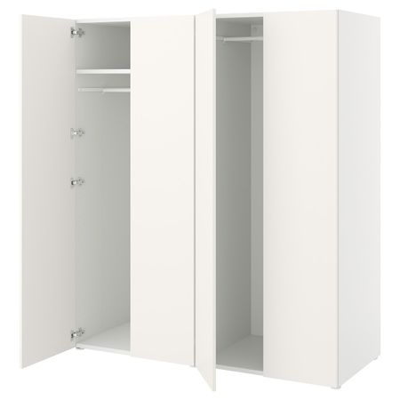 Гардероб 4-дверный, белый/Фоннес белый 160x57x181 см IKEA OPPHUS ОПХУС 094.251.84
