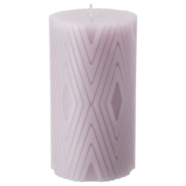 Неароматическая свеча формовая, светло-сиреневый 14 см IKEA VENTILERA ВЕНТИЛЕРА 904.881.81 - фото 1