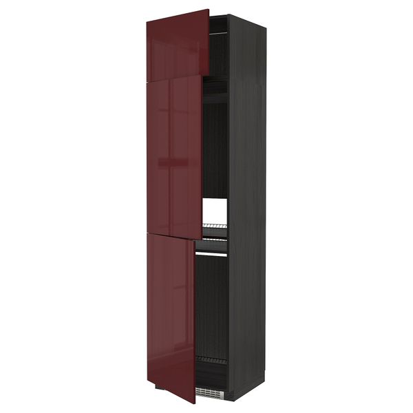 Высокий шкаф для холодильник, морозилки, 3 дверцы, 60x60x240 cm IKEA METOD МЕТОД 994.536.10 - фото 1