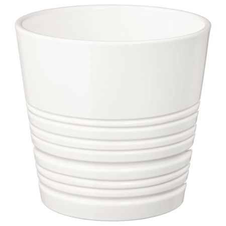Кашпо, белый 12 см IKEA MUSKOT МУСКОТ 303.781.90