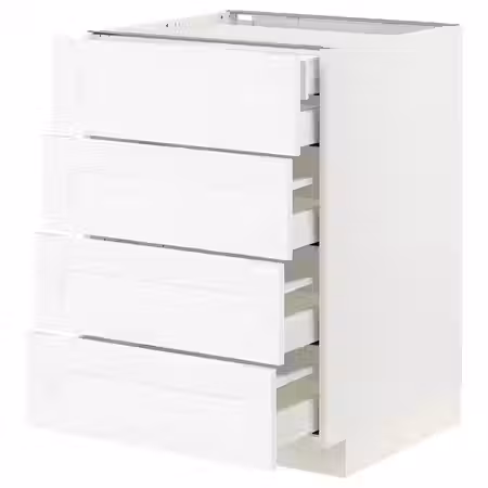 METOD / MAXIMERA Напольный шкаф 4фасада/2нзк/3срд ящ