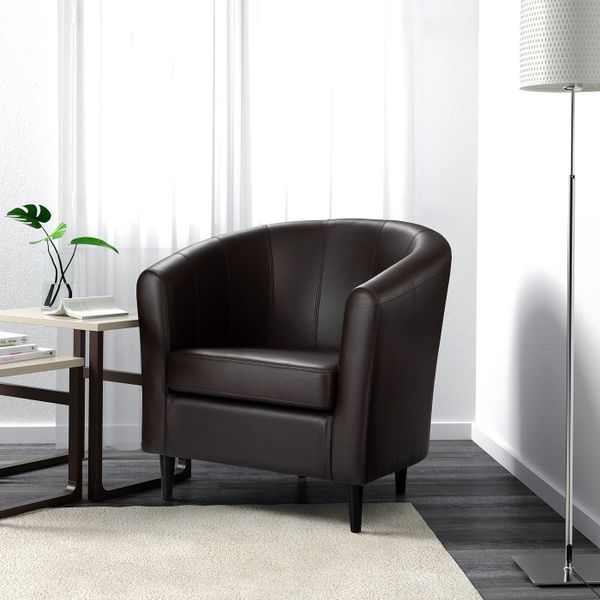 Кресло, Глосе/Бумстад темно-коричневый IKEA TULLSTA ТУЛЬСТА 804.489.06 - фото 2