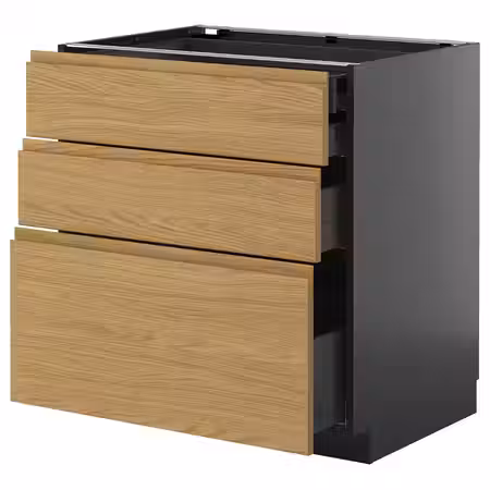 METOD / KNIVSHULT Нплн шк 3 фасада/2низ/1срд/1выс ящ