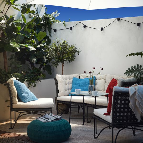 4-местный комплект садовой мебели IKEA JUTSTOCKHOLM СТОКГОЛЬМMEN ЮТХОЛЬМЕН 493.851.19 - схема-чертеж с размерами