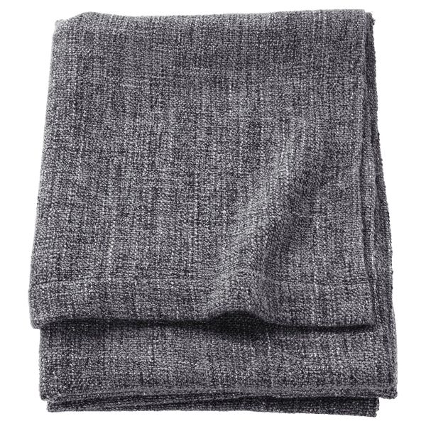 Плед, серый-черный 120x180 см IKEA ГУРЛИ 203.698.98 - схема-чертеж с размерами