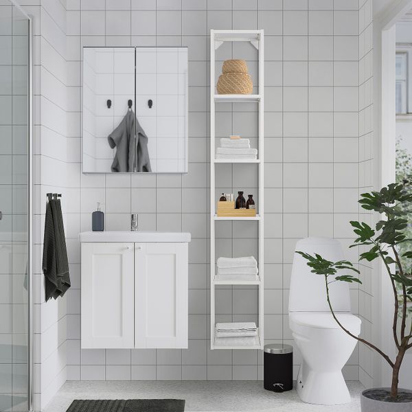 IKEA в интерьере ванной - схема-чертеж с размерами