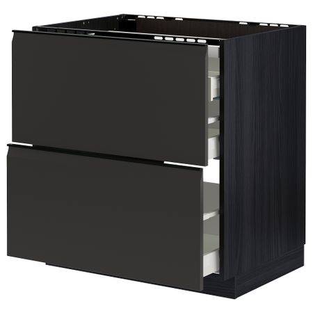 Шкаф для варочной панели, 2 фасада, 3 ящика IKEA METOD МЕТОД, MAXIMERA МАКСИМЕРА 694.955.41