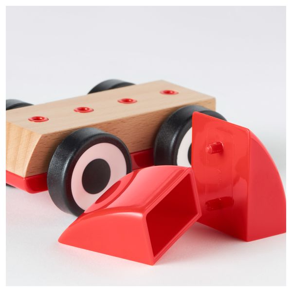 Машинка ЛИЛЛАБУ, красный - схема-чертеж с размерами