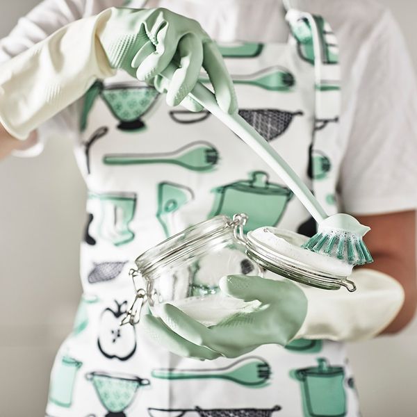 Хозяйственные перчатки, зеленый S IKEA RINNIG РИННИГ 104.767.85 - фото 4