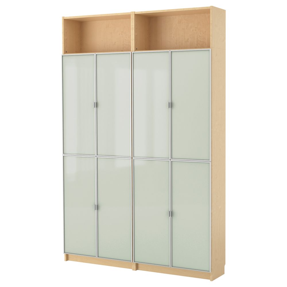 Стеллаж БИЛЛИ / МОРЛИДЕН, березовый шпон (160x237x28 см) - фото 1