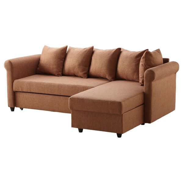 Диван-кровать с козеткой ЛАЛАБУ, Олем классический коричневый - фото 2