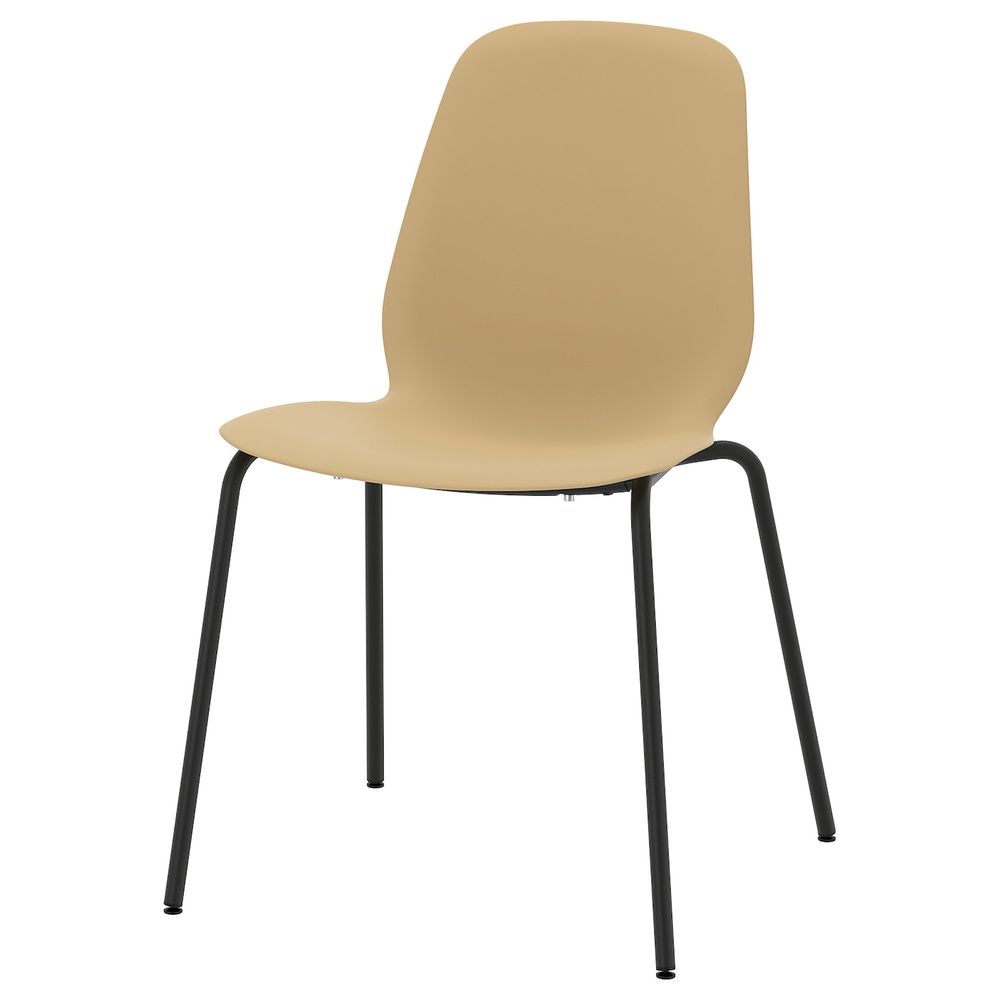 Стул, светлый оливково-зеленый/Брур-Инге черный IKEA LEIFARNE ЛЕЙФ-АРНЕ 893.041.78 - схема-чертеж с размерами