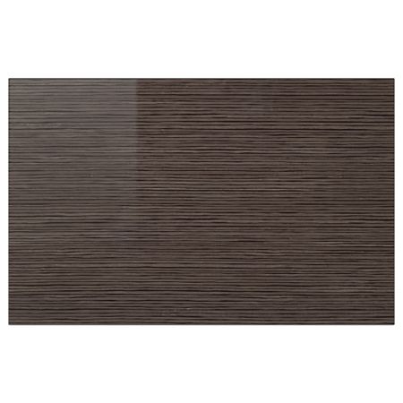 Дверь, фронтальная панель ящика СЕЛЬСВИКЕН, глянцевый с рисунком коричневый (60x38 см)