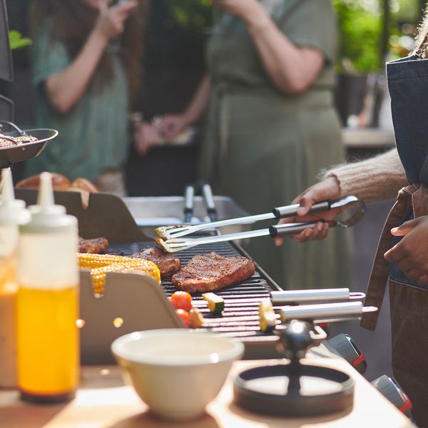 Аксессуары для гриля, 2 предмета, нержавеющая сталь IKEA GRILLTIDER ГРИЛЛЬТИДЕР 305.647.19 - схема-чертеж с размерами