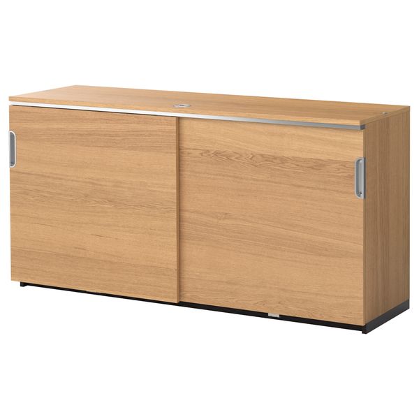 Шкаф с раздвижными дверцами ГАЛАНТ, дубовый шпон (160x80 см) - фото 1