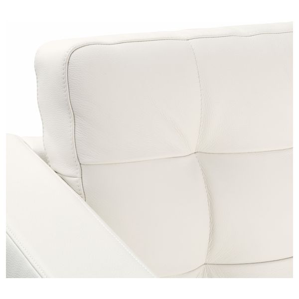 Диван 2-местный ЛАНДСКРУНА, Гранн, Бумстад белый/металл - схема-чертеж с размерами