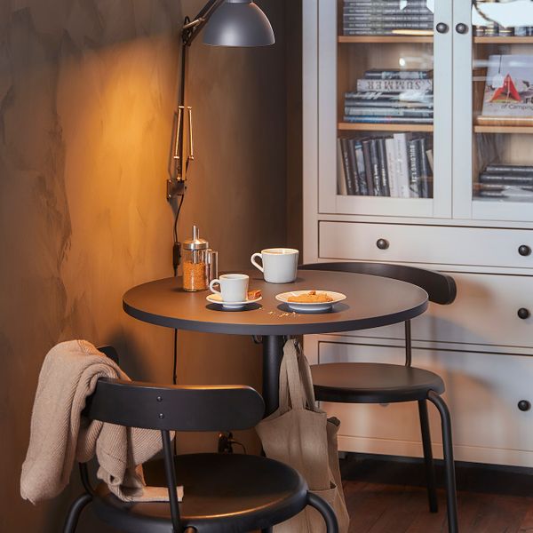 Стол, антрацит/антрацит 70 см IKEA STENSELE СТЕНСЕЛЕ 392.882.32 - фото 2