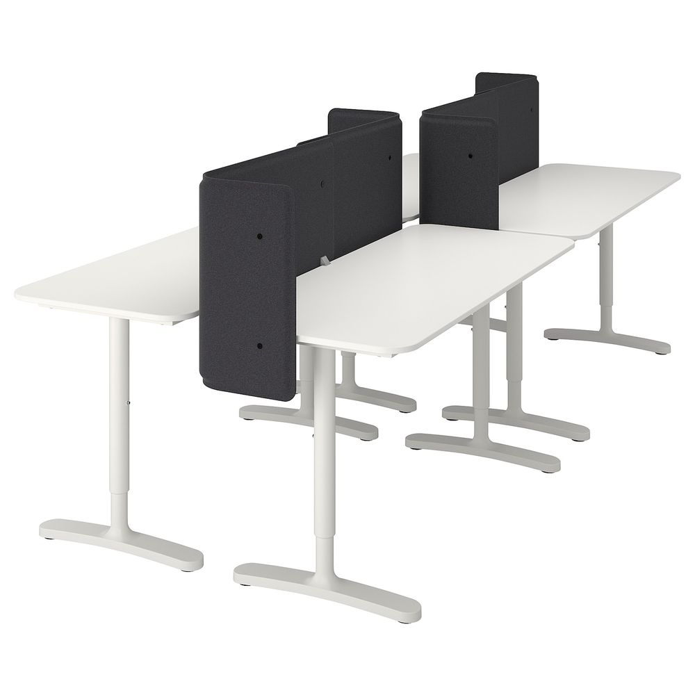 Стол, комбинация, белый 280x120 см IKEA БЕКАНТ 692.785.28 - фото 1