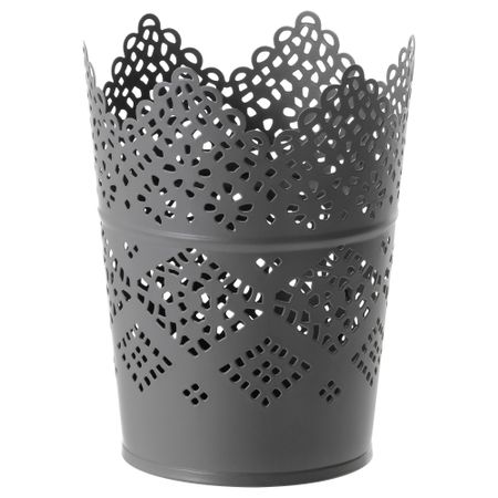 Подсвечник СКУРАР, серый (11 см)