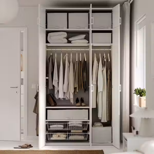 LASTARE ЛАСТАРЕ Гардероб, комбинация - белый 120x62x236 см - фото 3