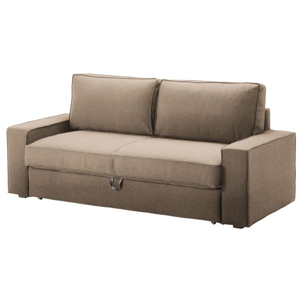 Чехол на 3-местный диван-кровать ВИЛАСУНД, Дансбу бежевый - фото 1