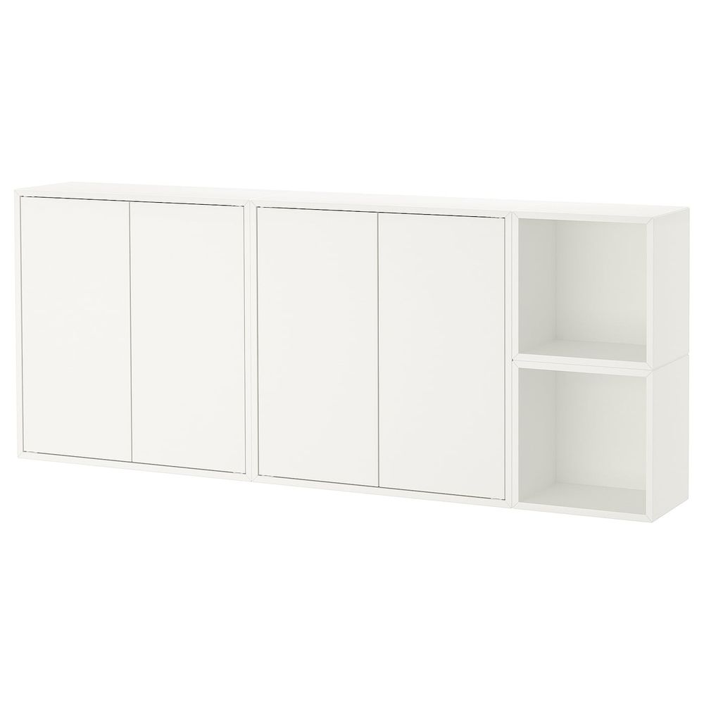 Комбинация настенных шкафов, белый 175x25x70 см IKEA EKET ЭКЕТ 191.892.14 - фото 1