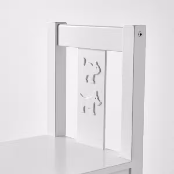 KRITTER Детский стул - белый - схема-чертеж с размерами